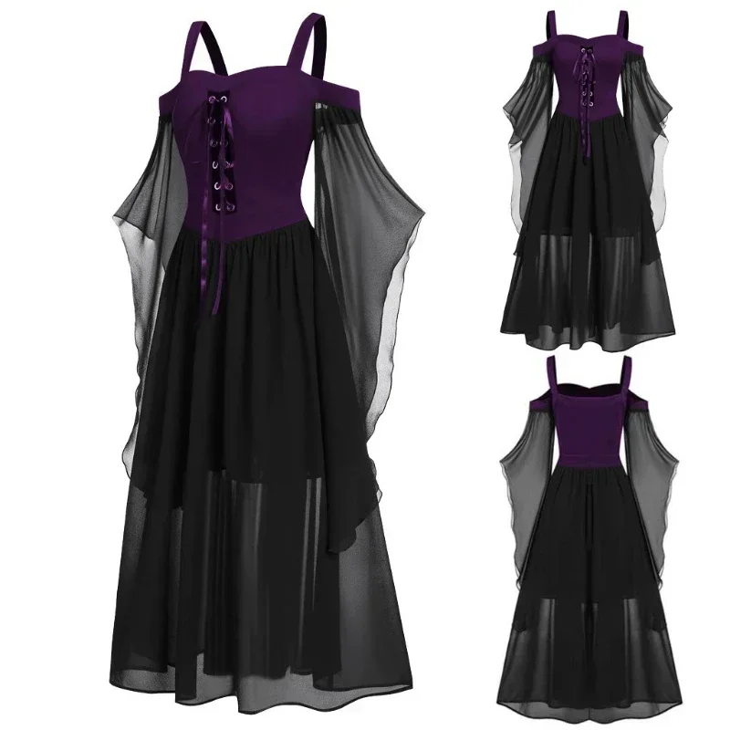 Off Shoulder Top - Nouvelle robe de sorcière médiévale pour