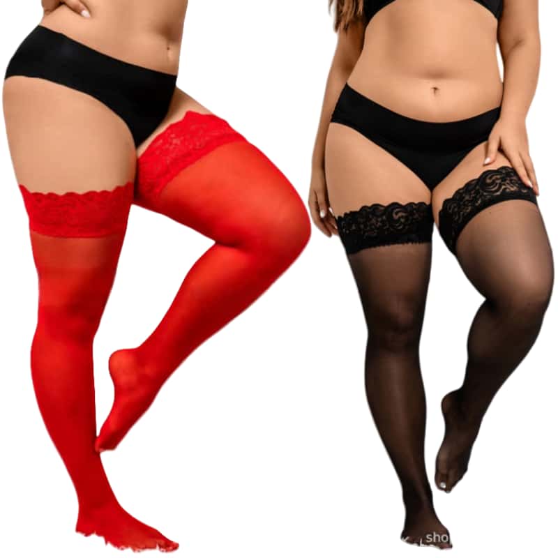 Women Fashion Over 60 - Bas cuissardes pour femmes grandes tailles,