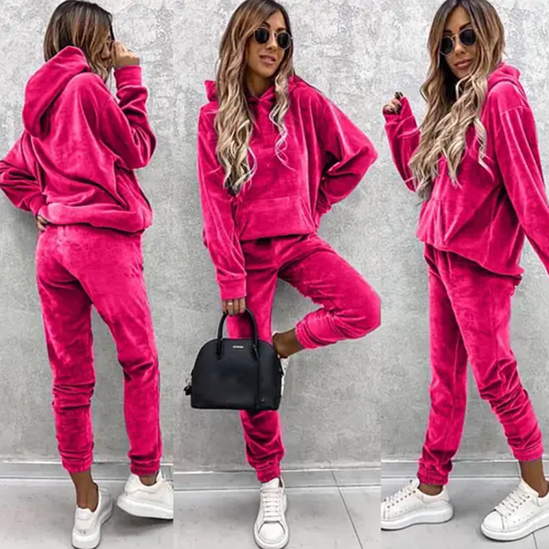 Hoodie Women Oversized - Automne hiver survêtement femmes deux pièces