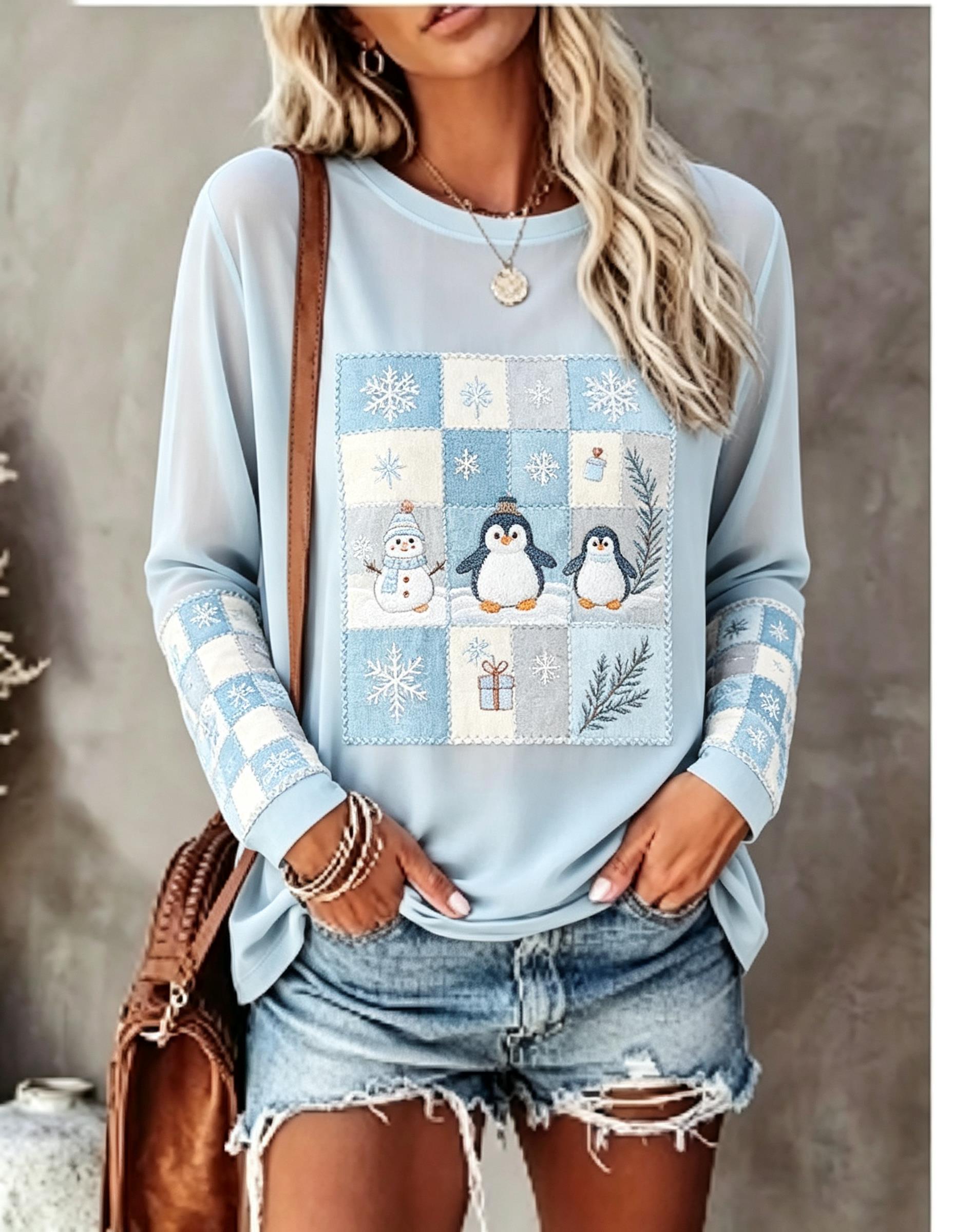 Trend Women Fashion - T-shirt à manches longues pour femmes,