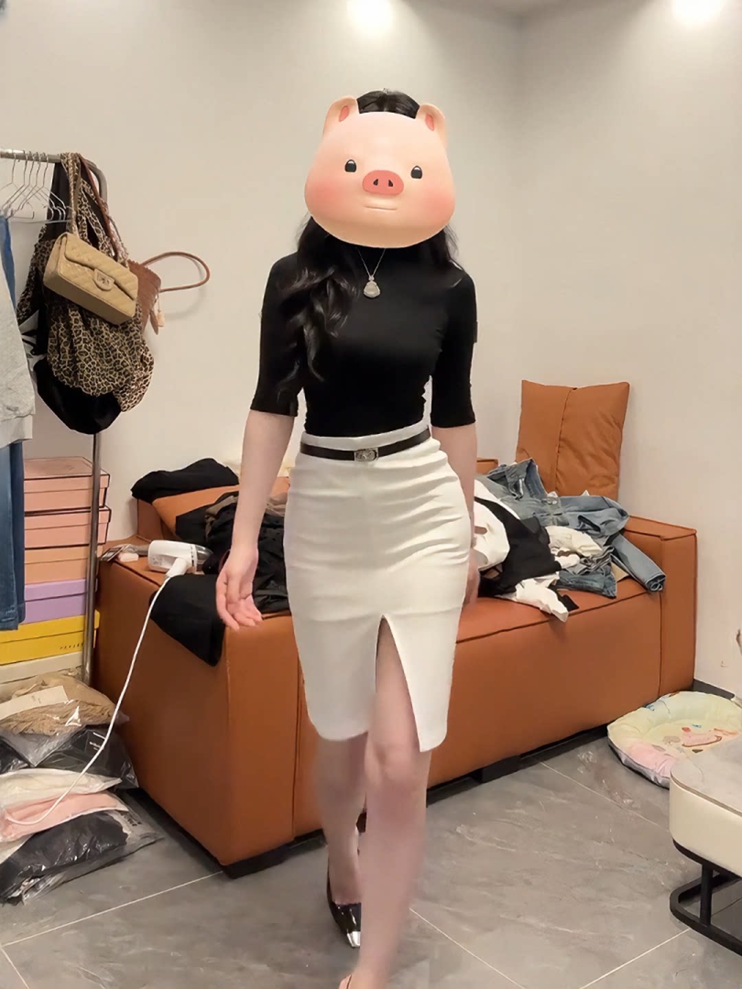 Women'S Fashion Business Casual - Ensemble jupe et haut asymétrique taille