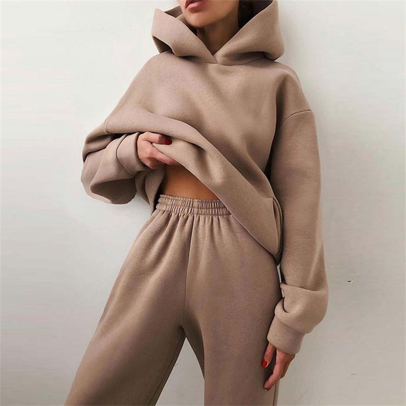 Hoodie Women Oversized - Ensemble de survêtement surdimensionné pour femmes,