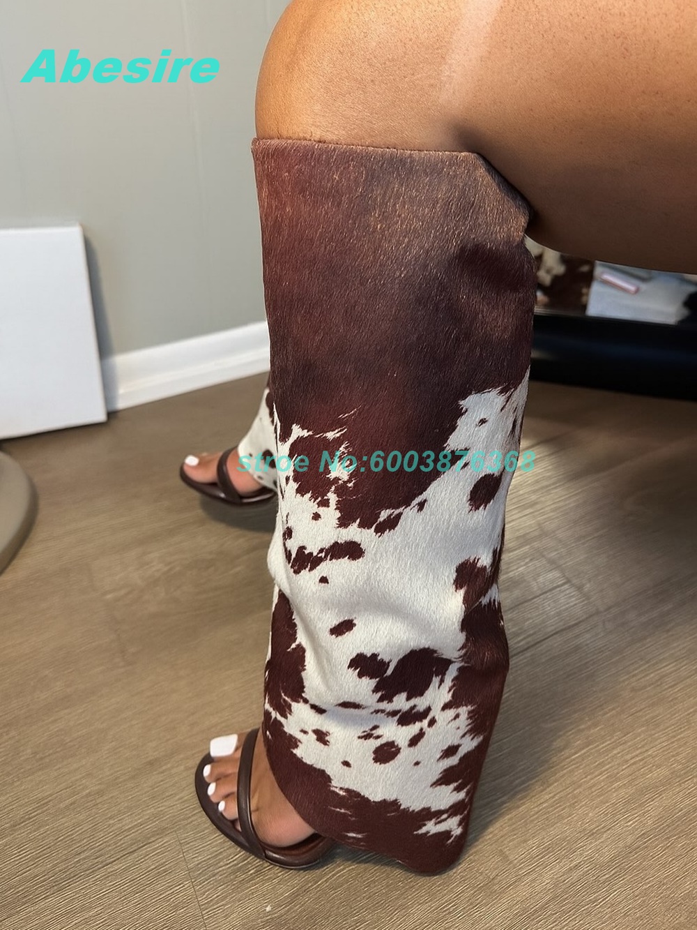 Sandales bottes en daim patchw - Women Fashion Show avis et prix