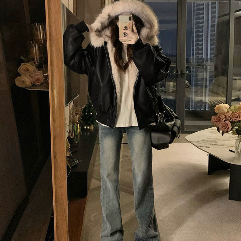 Veste d'hiver épaisse et chaud - Women'S Fashion Bomber Jacket avis et prix
