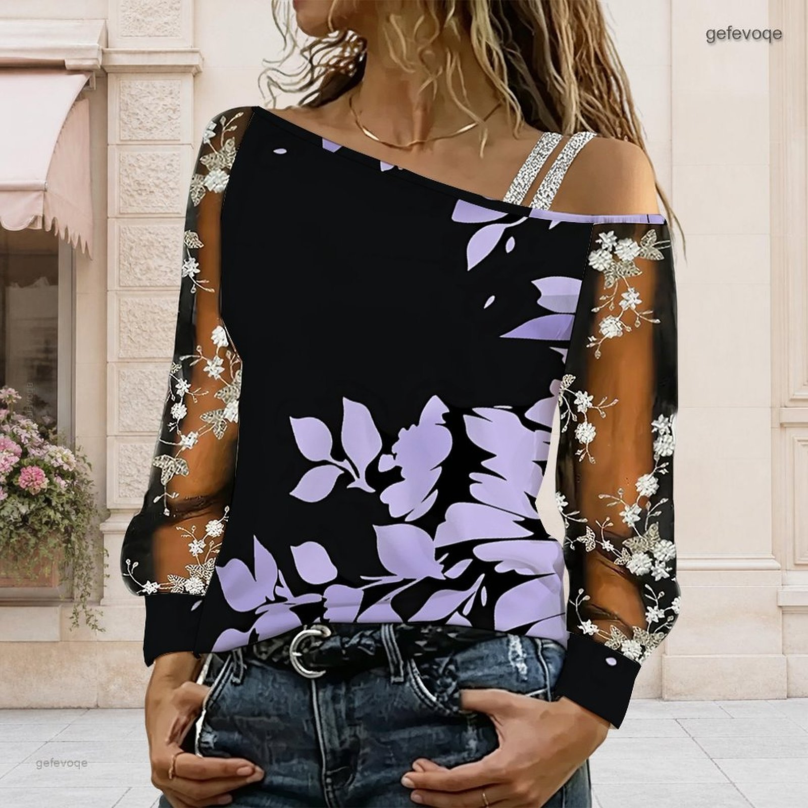 Chemisier femme à épaules dénu - Off Shoulder Top avis et prix