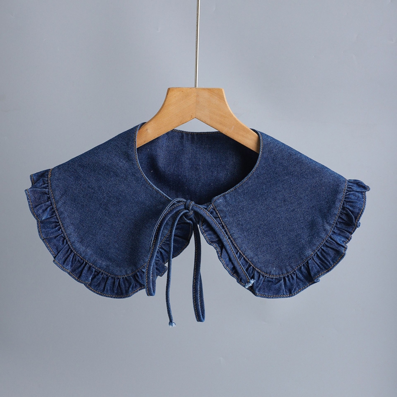 Faux col plissé en jean tendan - Women'S Fashion avis et prix