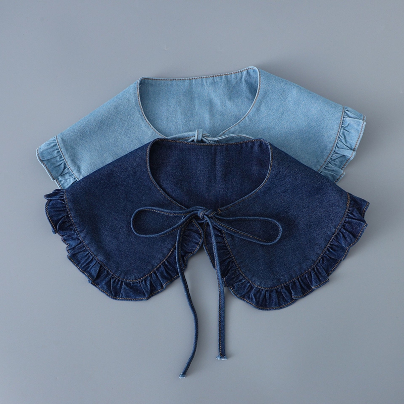 Faux col plissé en jean tendan - Women'S Fashion avis et prix