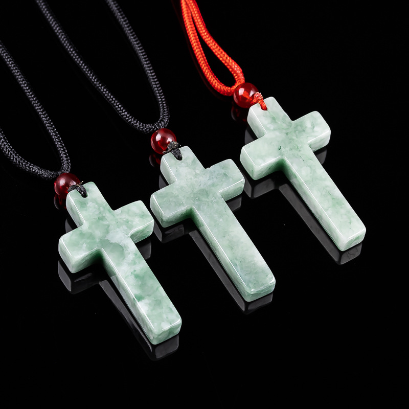 Collier pendentif croix en jad - Women'S Fashion avis et prix