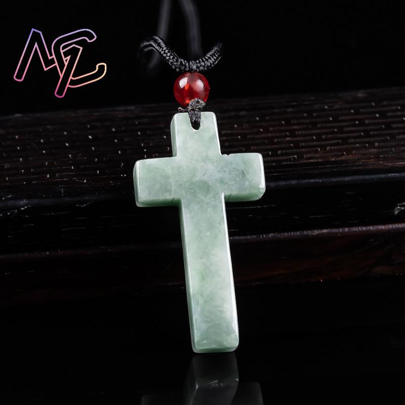 Collier pendentif croix en jad - Women'S Fashion avis et prix