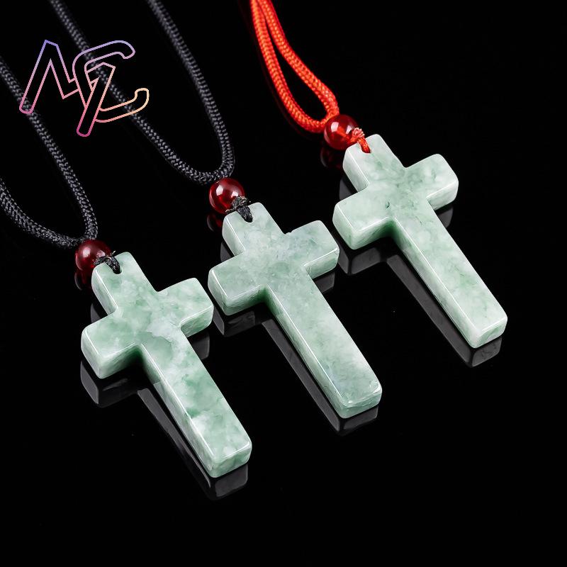 Collier pendentif croix en jad - Women'S Fashion avis et prix