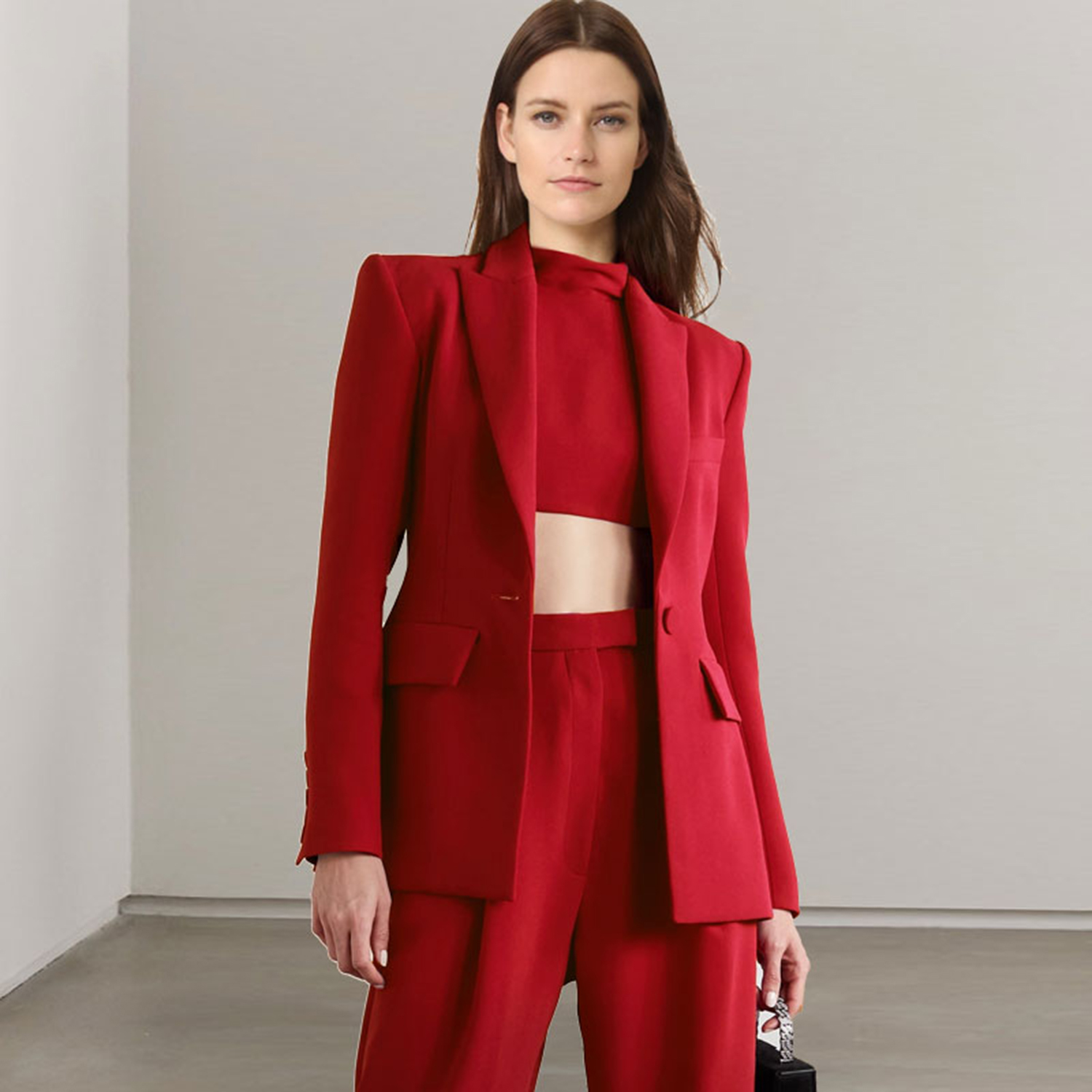 Allingentle rouge revers femme - Women'S Fashion Business Casual avis et prix