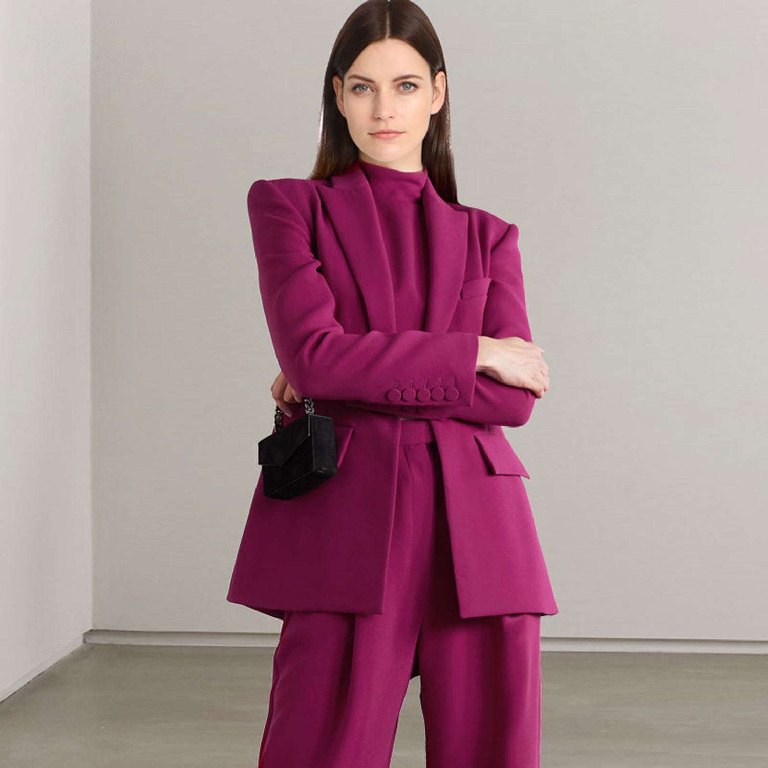 Allingentle rouge revers femme - Women'S Fashion Business Casual avis et prix
