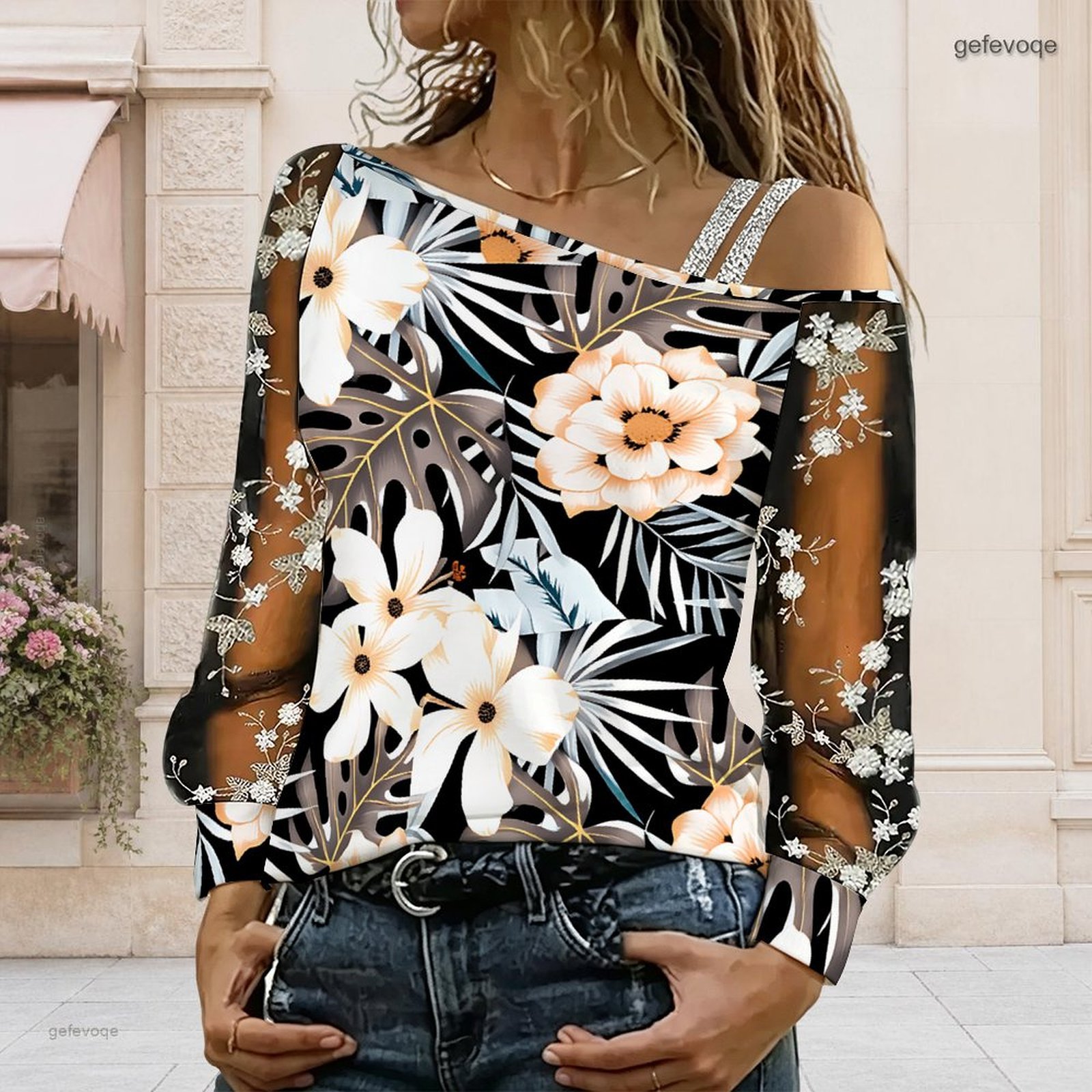 Chemisier femme à épaules dénu - Off Shoulder Top avis et prix