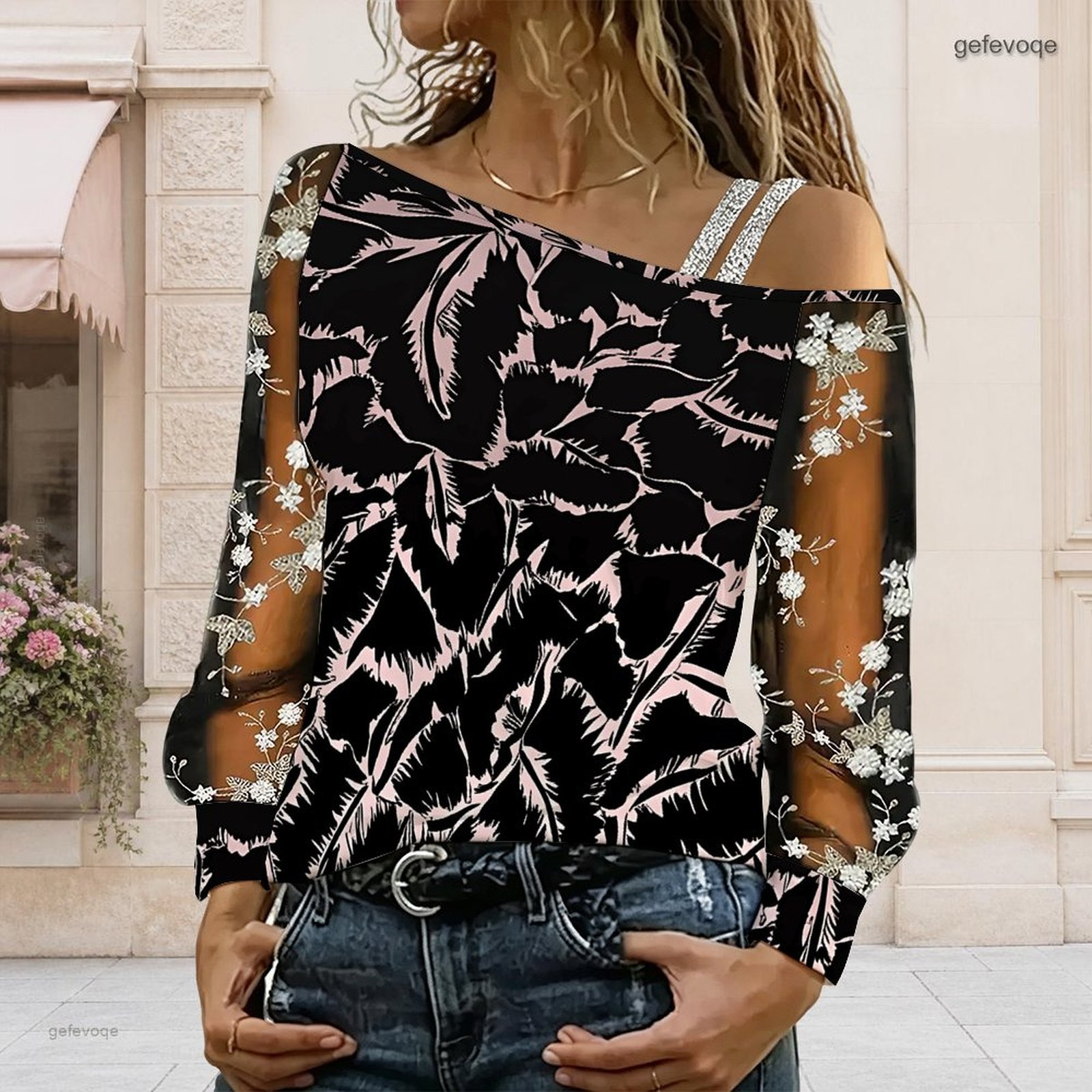 Chemisier femme à épaules dénu - Off Shoulder Top avis et prix