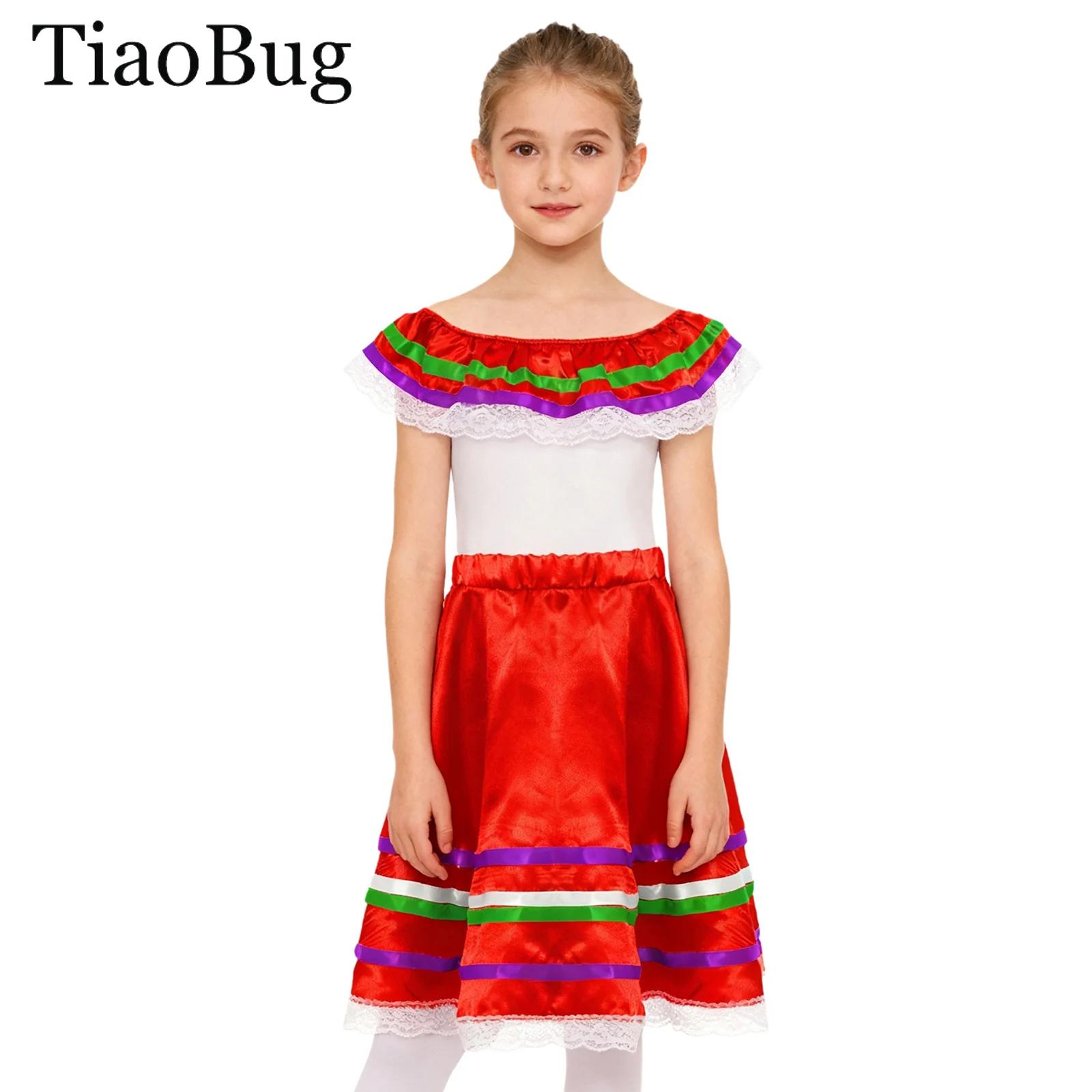 Robe de danse flamenco mexicai - Off Shoulder Top avis et prix