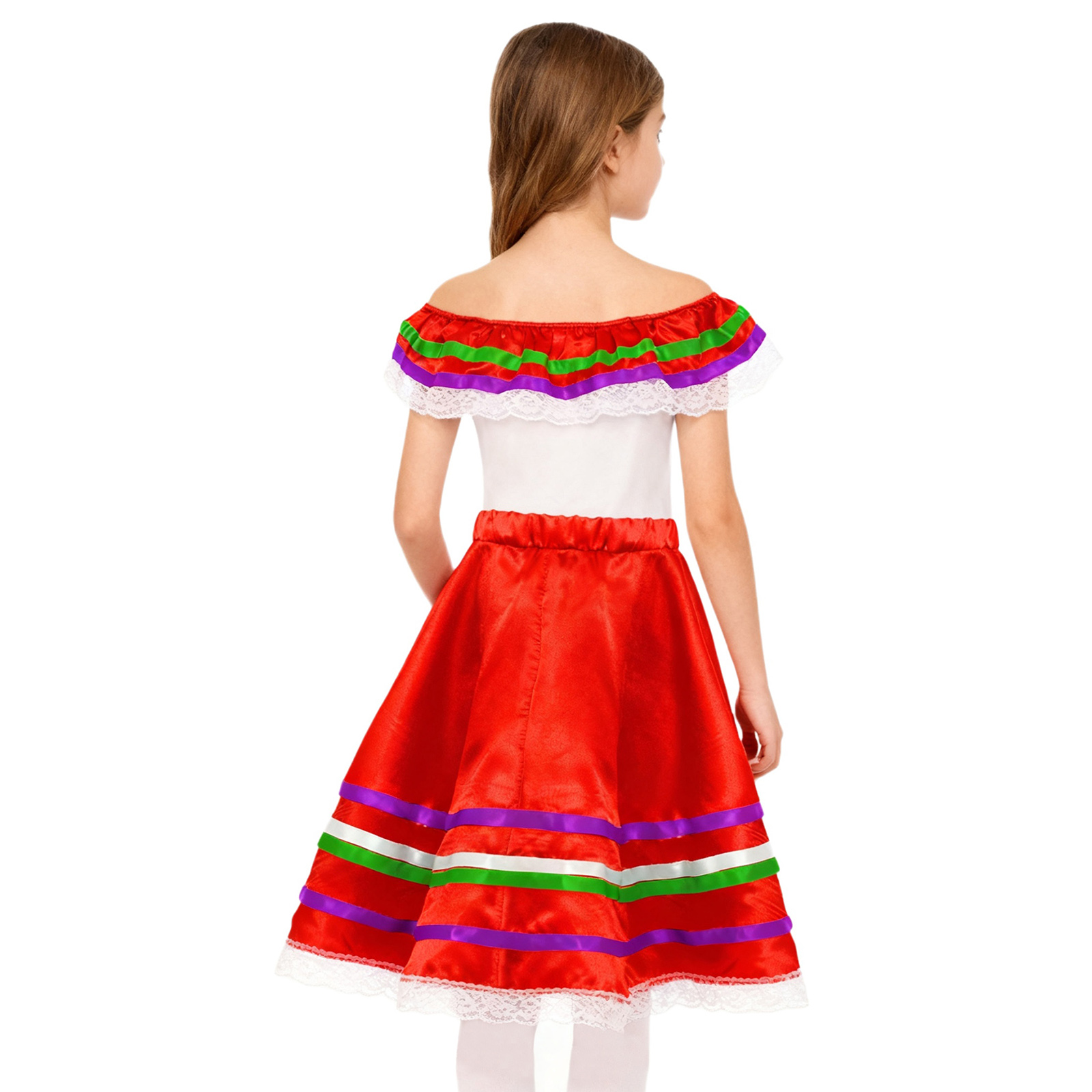 Robe de danse flamenco mexicai - Off Shoulder Top avis et prix