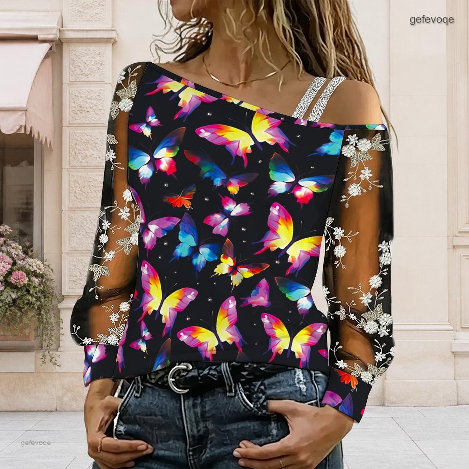 Chemisier femme à épaules dénu - Off Shoulder Top avis et prix