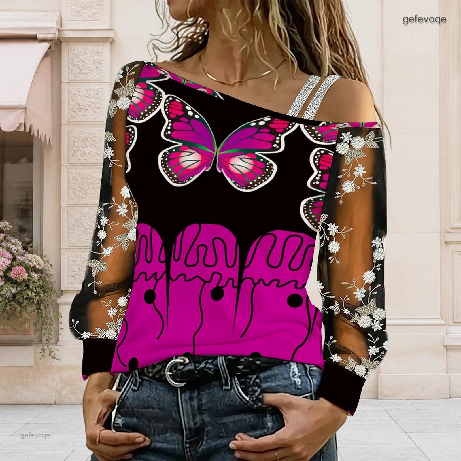 Chemisier femme à épaules dénu - Off Shoulder Top avis et prix