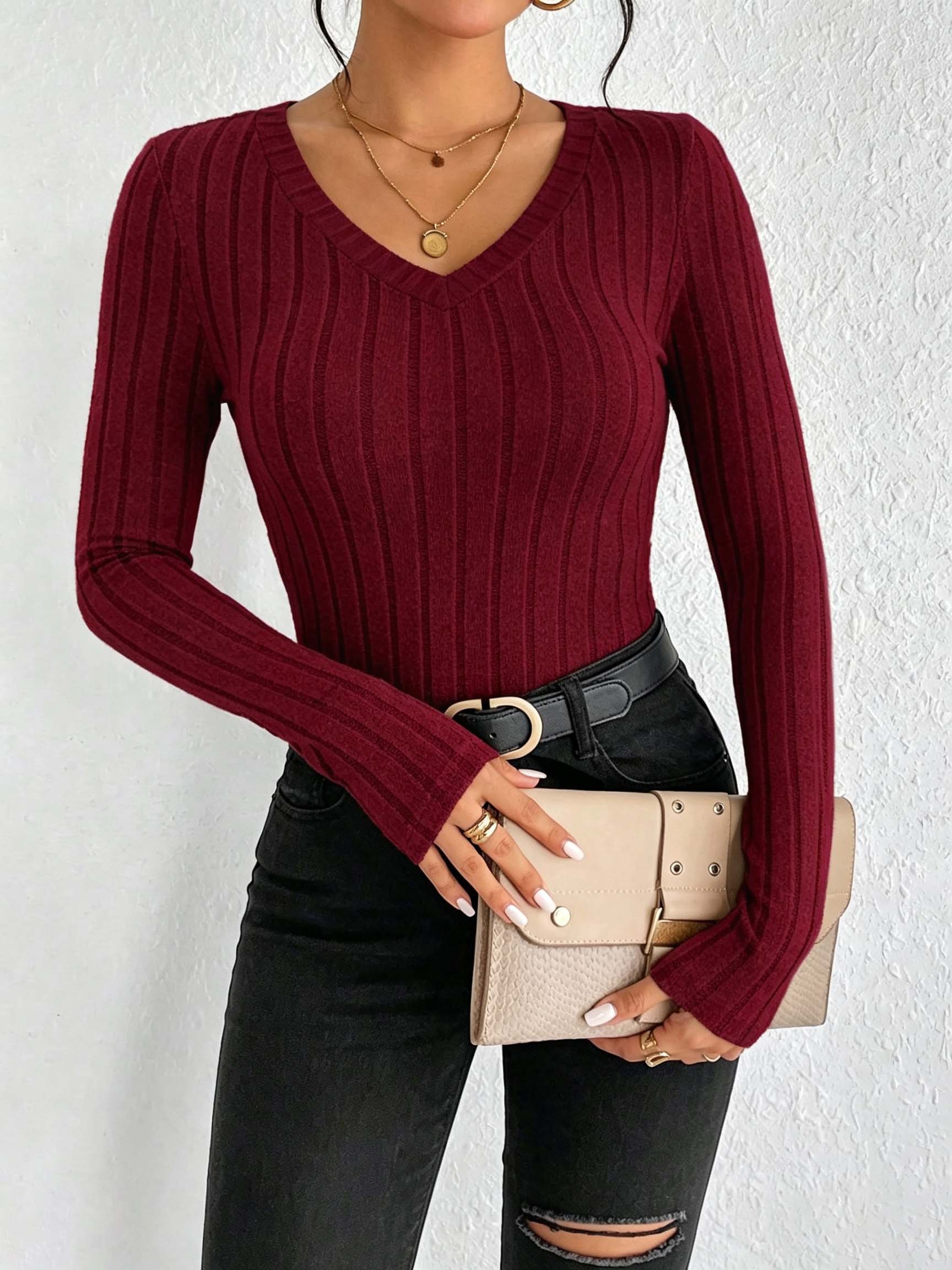 Haut en maille côtelée à col e - Trend Women Fashion avis et prix