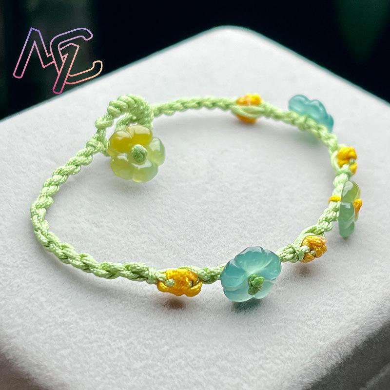 Bracelet à fleurs en jadéite d - Women'S Fashion avis et prix