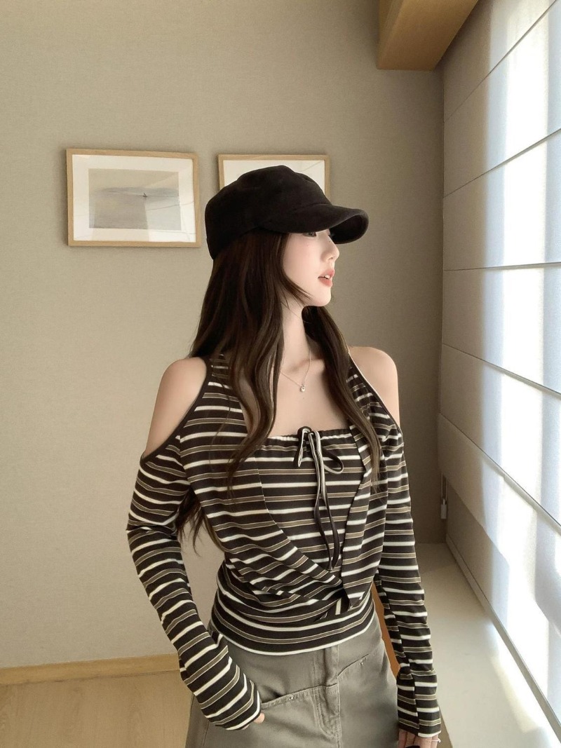 Kimotimo Haut à Manches Longue - Off Shoulder Top avis et prix