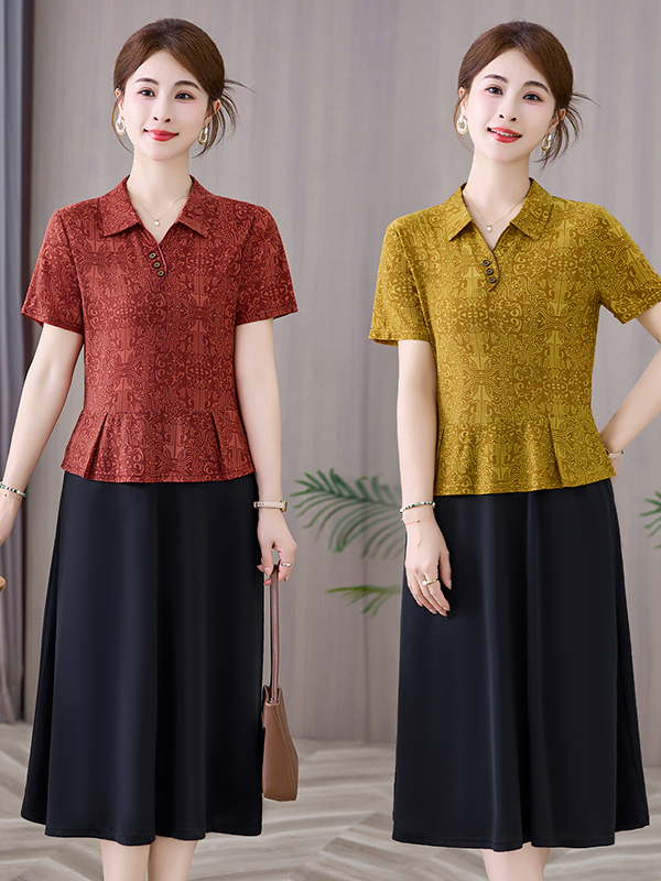 Robe midi élégante et aminciss - Women Fashion Over 60 avis et prix