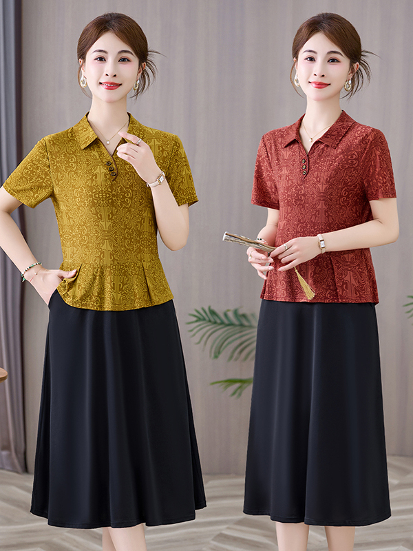 Robe midi élégante et aminciss - Women Fashion Over 60 avis et prix