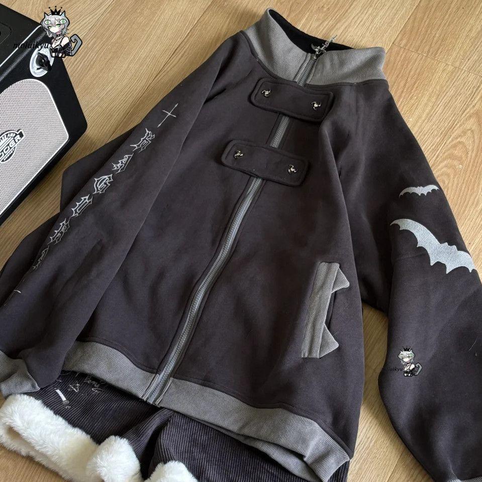 Sweat à capuche zippé gothique - Hoodie Women Oversized avis et prix