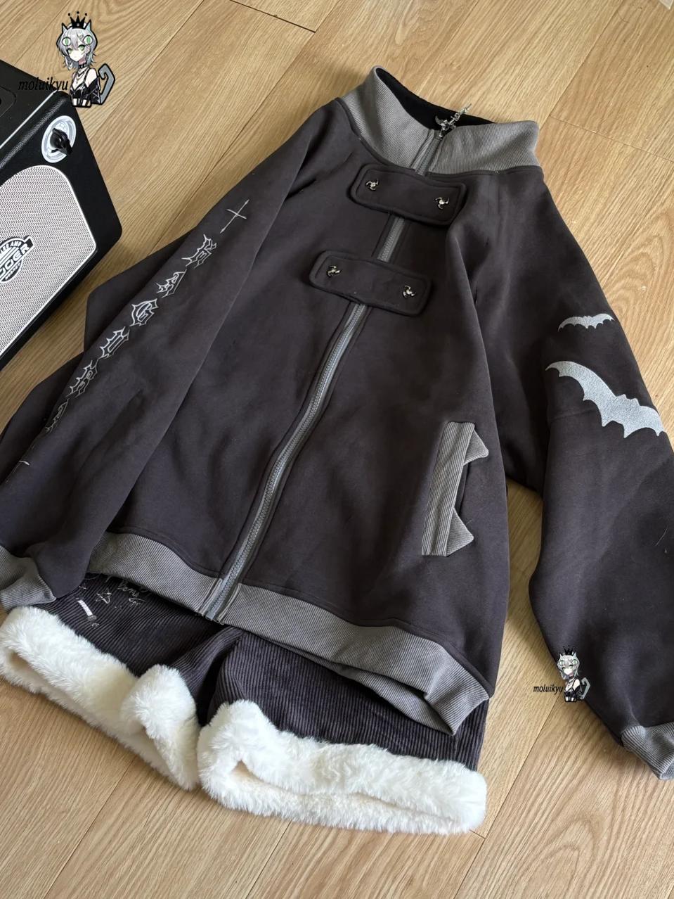 Sweat à capuche zippé gothique - Hoodie Women Oversized avis et prix