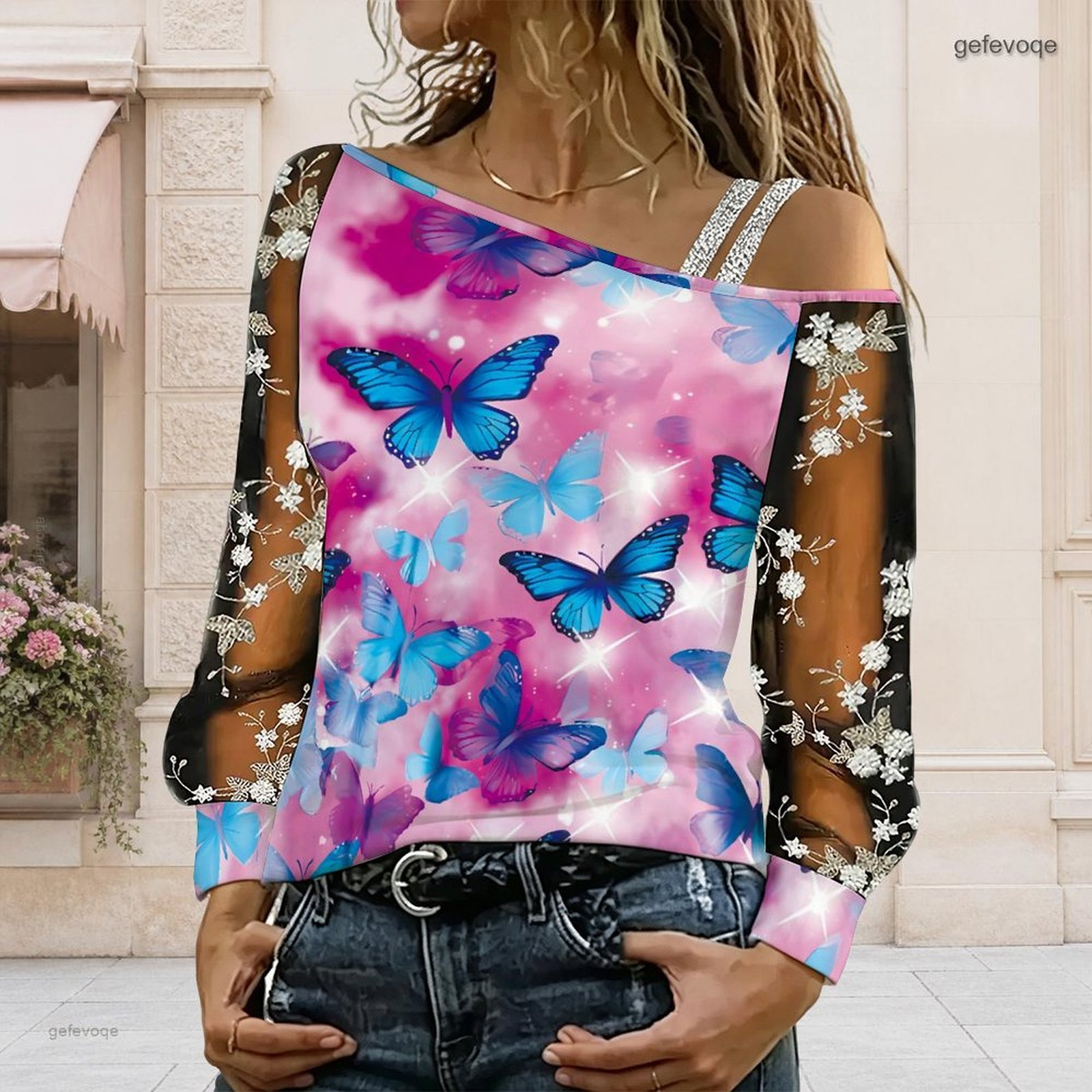Chemisier femme à épaules dénu - Off Shoulder Top avis et prix