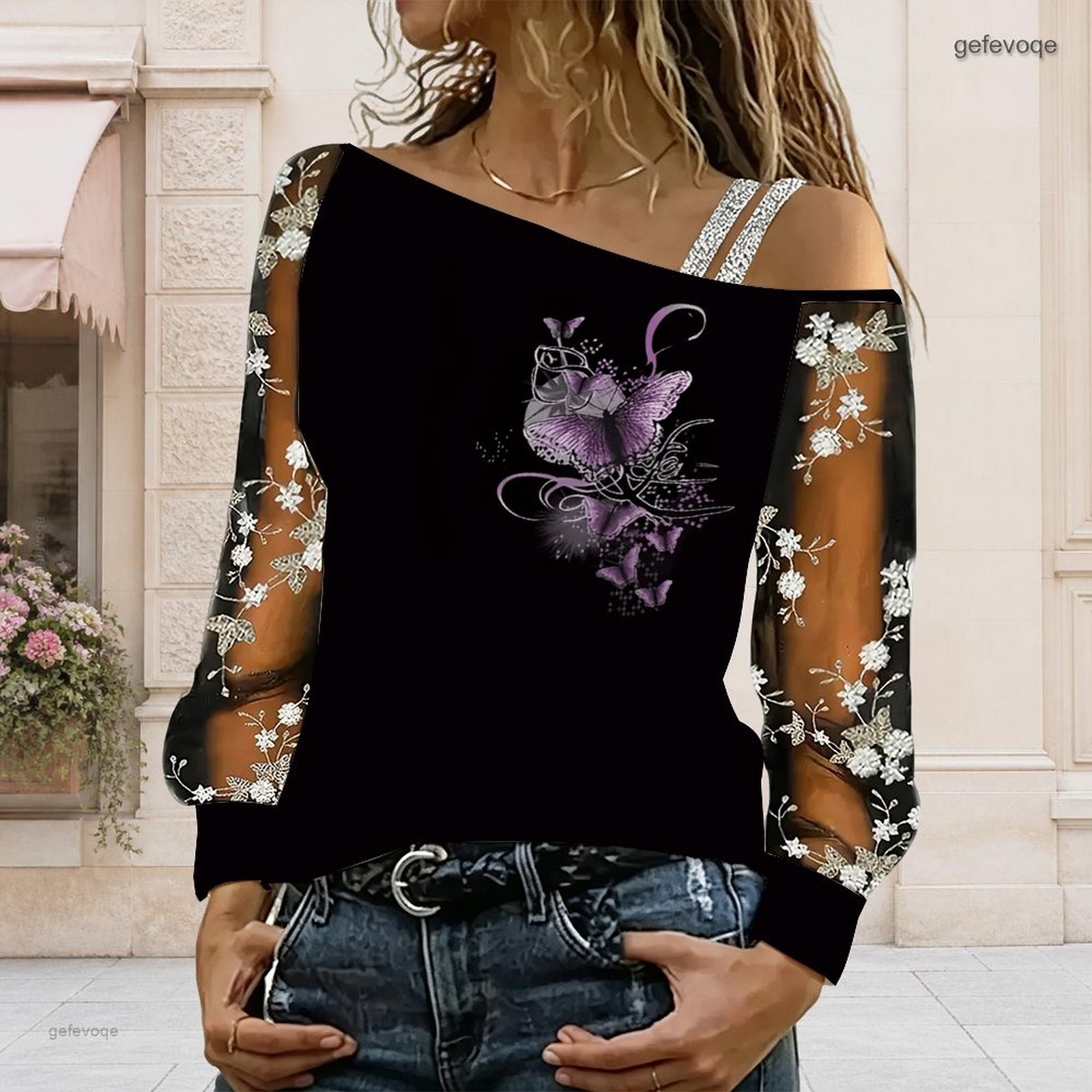 Chemisier femme à épaules dénu - Off Shoulder Top avis et prix