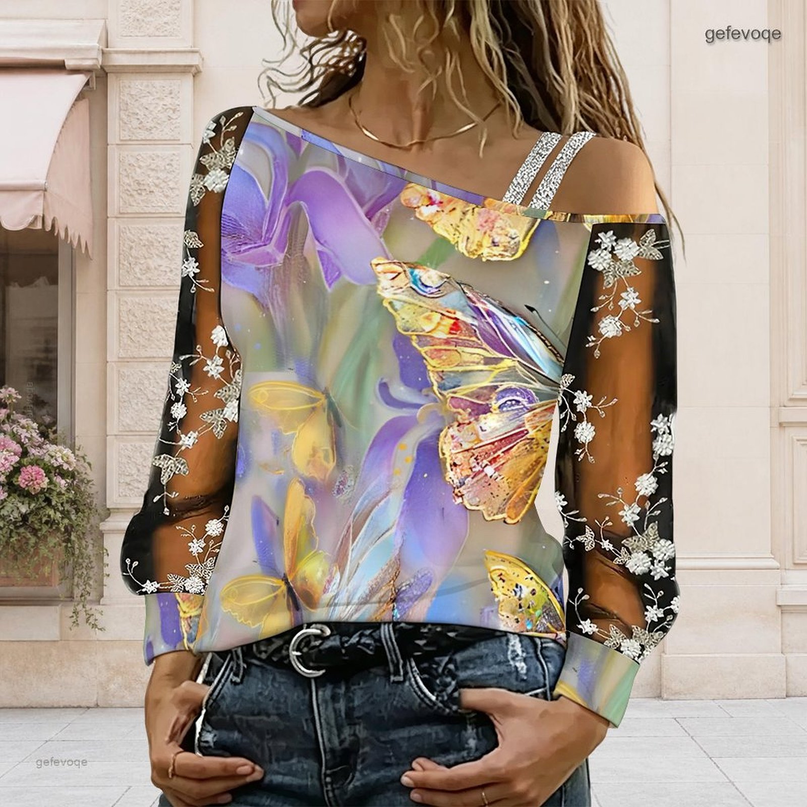 Chemisier femme à épaules dénu - Off Shoulder Top avis et prix