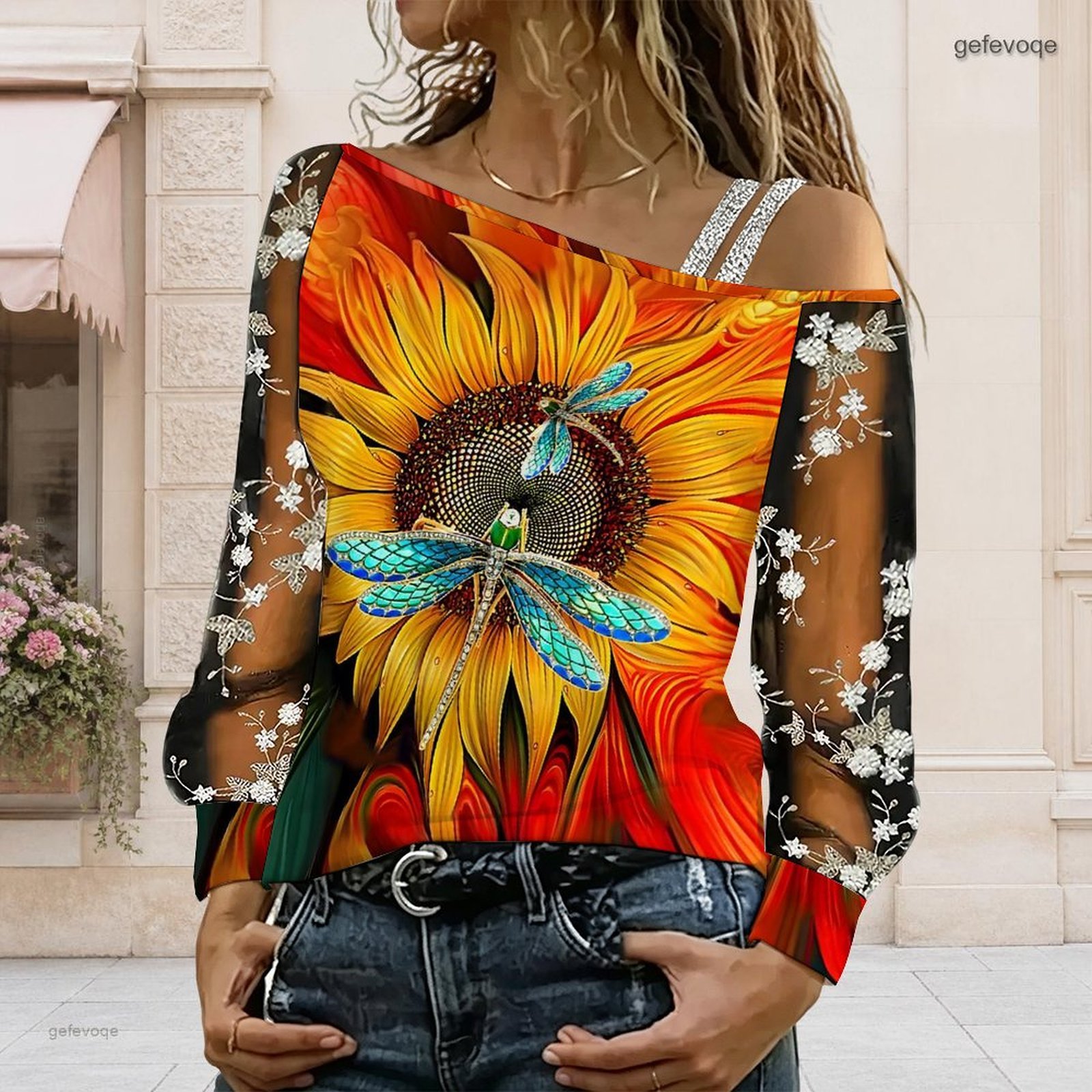 Chemisier femme à épaules dénu - Off Shoulder Top avis et prix