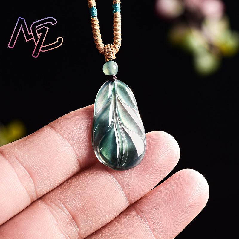 Pendentif feuille de jadéite d - Women'S Fashion avis et prix