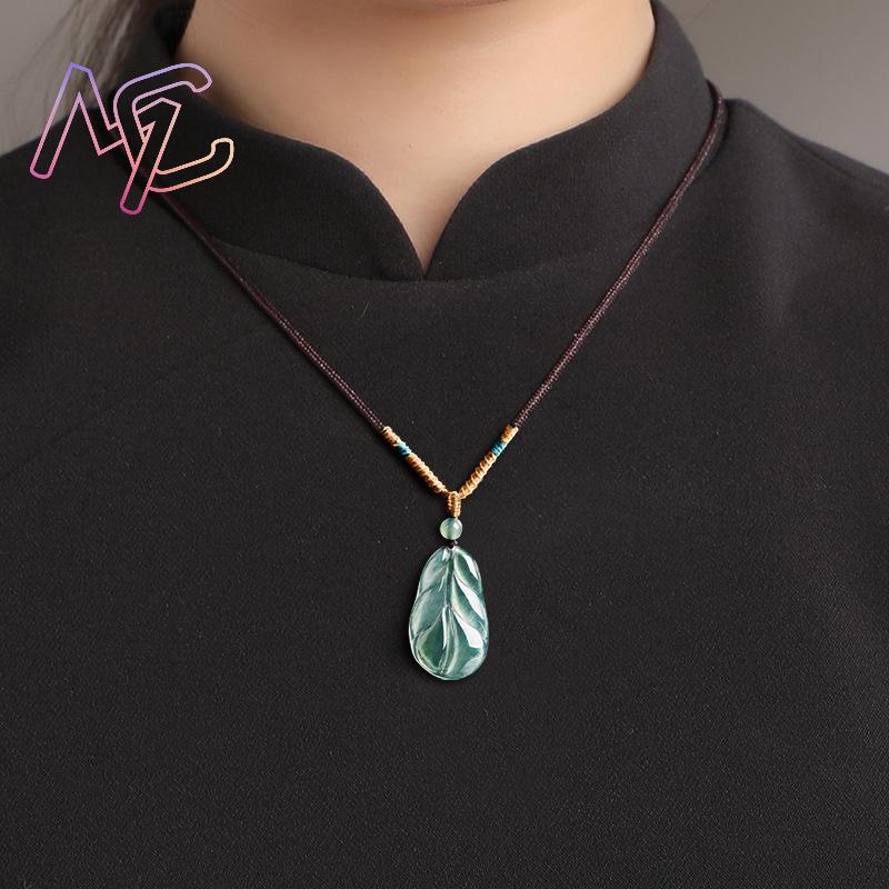 Pendentif feuille de jadéite d - Women'S Fashion avis et prix